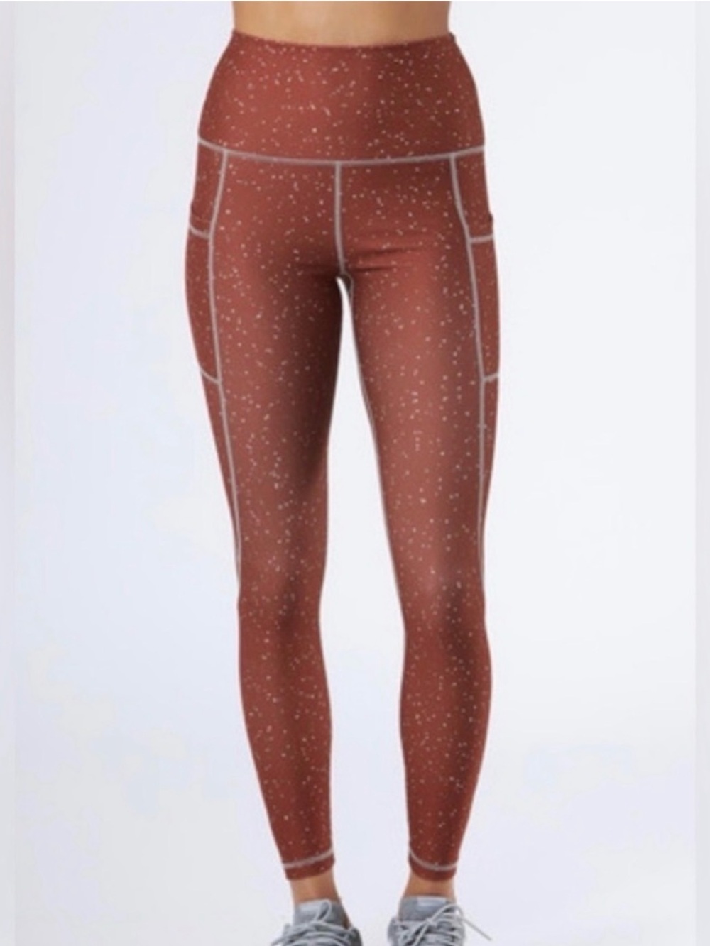 38. Serena Pocket Dark Copper Speckle Leggings